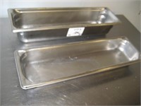 Lot of 2 StainlessFood Containers
