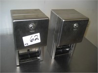 Lot of 2 Stainless Toilet paper Dispensers