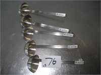 Lot of 5 Stainless Ladles
