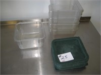 Lot of 5 Food Containers With Lids