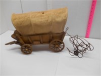Covered Wagon Lamp, Vintage
