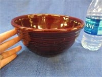 brown stoneware bowl - 8inch