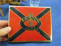 old tobacco tin "ariston luxe"