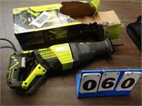 RYOBI RECIPROCATING SAW--ELECTRIC--WORKS