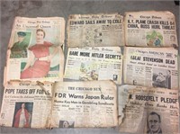 Lot of 1930-40's newspaper & more
