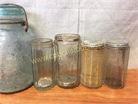 Hoosier cabinet glass spice jars