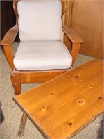 Retro Sloppy Joe Chair & Maple Coffee Table