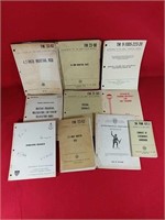 Large Vintage Army Field Training Manual Lot