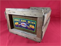 Sunny Slope Wooden Peach Crate