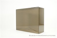 Smoky Glass Lucite Console Table