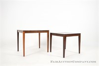 Pair of Silberg Mobler Rosewood Nesting Tables