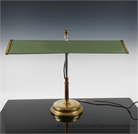 Brass and Enameled Task Lamp