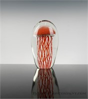 Art glass with Jellyfish