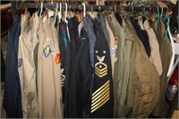 Choice on 62 Military Uniforms; WWII Navy Bullion,