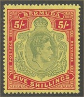 BERMUDA #125a MINT EXTRA FINE LH