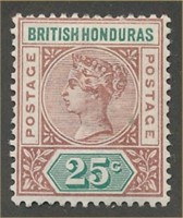 BRITISH HONDURAS #46 MINT FINE-VF H