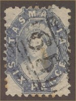 AUSTRALIA TASMANIA #27 USED FINE-VF