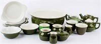 Lot 19 Hall China Teapots Bowls Jars USA Pottery