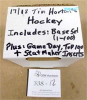 2017/18 Tim Horton's Hockey Card Set