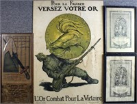 WWI FRENCH POSTER LOT OF 4