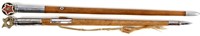 MILITARY SWAGGER STICK LOT OF 2