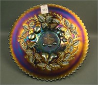 Northwood Amethyst Three Fruits Plate with