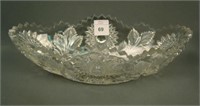 Millersburg Crystal Hobstar and Feather Deep Oval