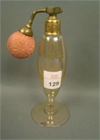 DeVilbis Iridized Light Marigold Perfume Atomizer.
