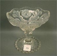 Millersburg Crystal Hobstar and Feather Deep Round