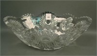Millersburg Crystal Hobstar and Feather Large Oval