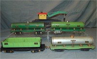 5 Large American Flyer Freight Cars