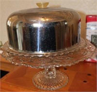 Cake Stand and Covered Cake Plate