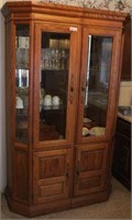 China Cabinet (No Contents) Lighted w/ Beveled