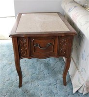 Pair of Marble Top End Tables