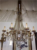 Contemporary eight arm chandelier