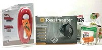 Toastmaster Hand Mixer, Spiralizer, Can Opener
