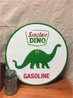 Nostalgic tin Sinclair gasoline sign