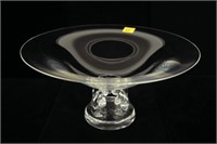 9.75" Steuben centerpiece display bowl, signed