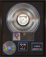 “In The Dark” Commemorative Platinum Sales Award