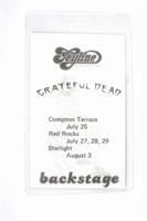 Grateful Dead "Feyline" Backstage Pass