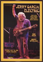 Signed Jerry Garcia Electric Poster