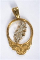 “Steal Your Face” 14k Gold Pendant