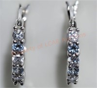 Sterling Silver Aquamarine Earrings