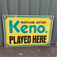 Keno sign approx 96 x 66 cm