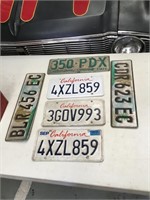 6 number plates