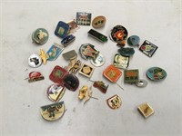 mixed lot of badges & pins