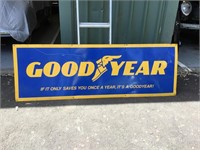 Good Year sign apprrox 6 x 2 ft