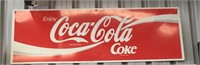 original Coca Cola sign approx 130 x 44 cm