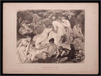 [Prints]  Franz Simm.  Al Fresco, 1885