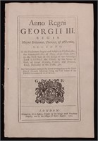 [British Loyalists in America]  British Act, 1762